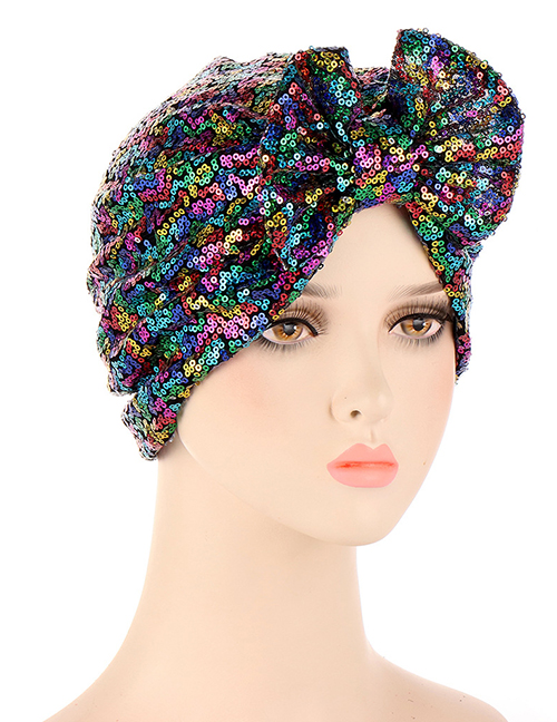 Fashion Black Polyester Sequin Bow Toe Cap