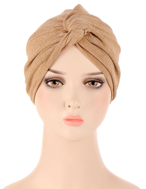 Fashion Green Polyester Powdered Knotted Toe Cap