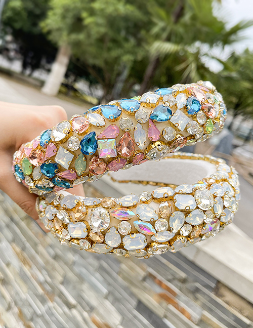 Diadema Geométrica De Aleación De Diamantes