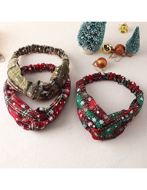 Diadema Con Estampado Navideño