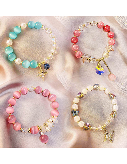 Juego De Pulseras Geométricas Con Cuentas De Cristal
