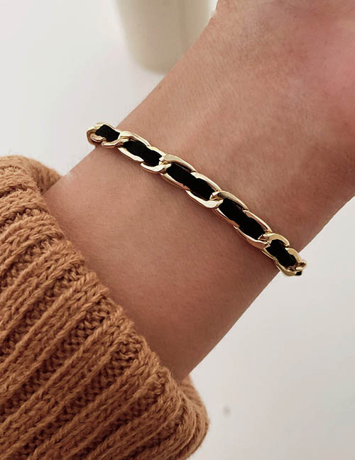 Fashion Gold Alloy Chain Braided Bracelet