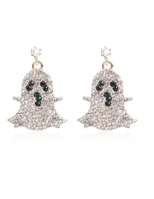 Fashion Yafl1703 (3 Pairs) Geometric Zirconium Ghost Drop Earrings