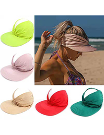 Fashion Red Anti-ultraviolet Hollow Top Big Brim Hat