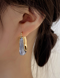 Fashion Milky White Letter U-shaped Earrings