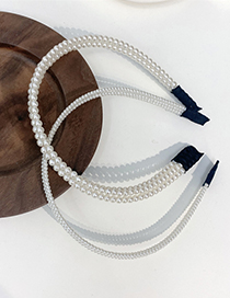 Diadema De Perlas Multicapa