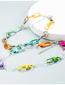 Fashion Acrylic Acrylic Chain Necklace