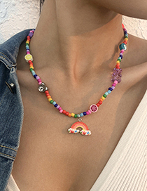 Collar De Cuentas De Arroz Arcoíris De Suebito Cubs