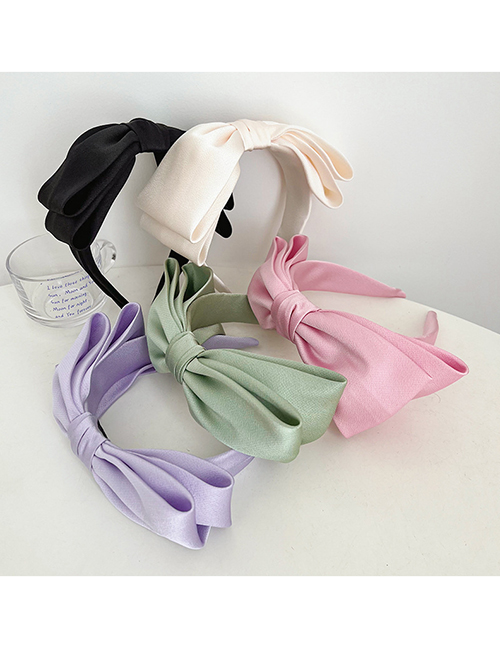 Fashion Black Fabric Bow Headband