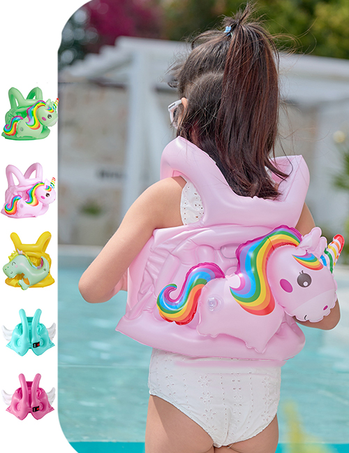 Traje De Baño Elástico Del Ala Infantil De Pvc