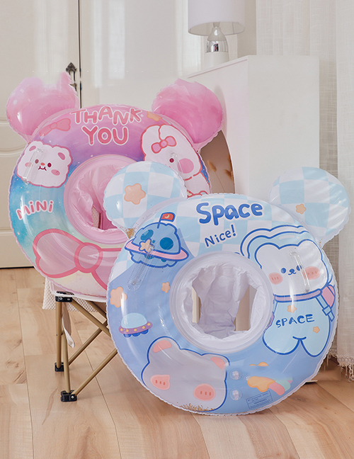 Anillo De Natación Inflable Para Niños De Dibujos Animados De Pvc