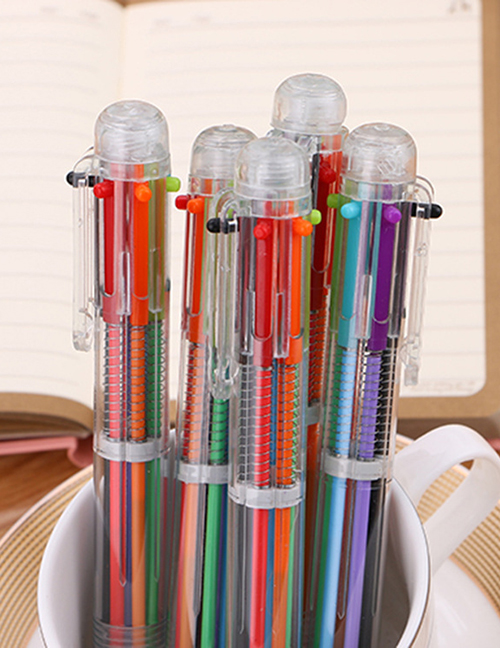 Fashion Picture Color One Transparent Six-color Ballpoint Pen