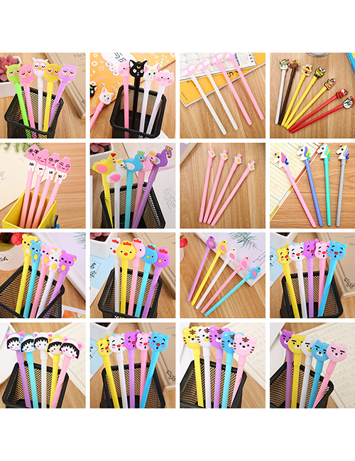 Fashion Beard Bear Gel Pen Patch Cartoon Gel Pen