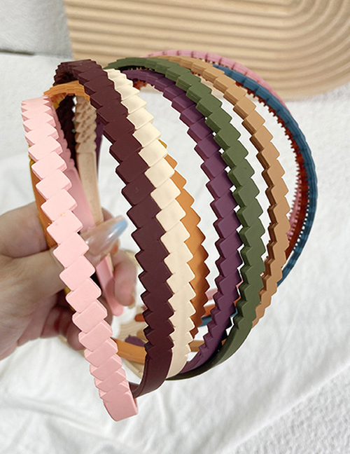 Fashion Creamy-white Serrated Frosted Toothed Headband