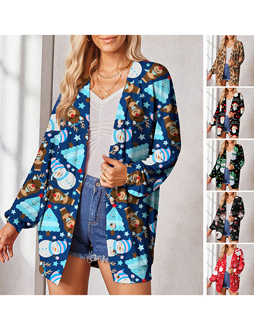 Abrigo Con Estampado Navide?o