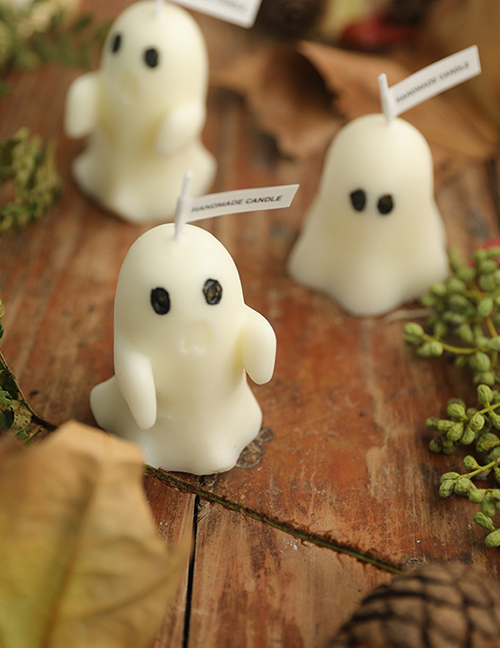 1 Of Each Type (6 Pieces) Halloween Ghost Candles