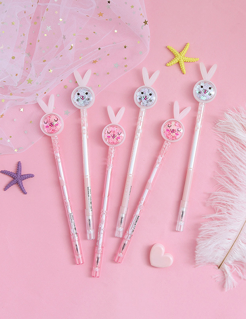 Fashion Pink Butterfly Cartoon Butterfly Glitter Gel Pen