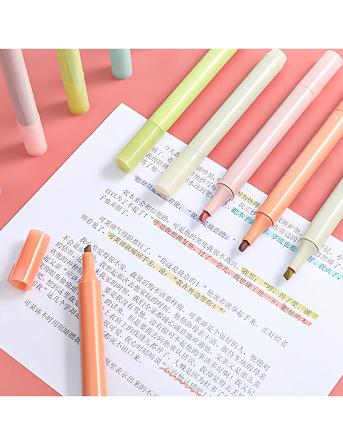 Fashion Jam Color Plastic Half Sugar Marker Highlighter