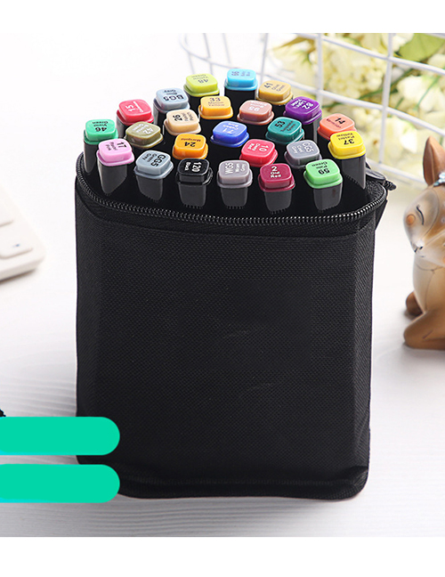 Fashion 30 Colors Plastic Double End Marker Stationery Set