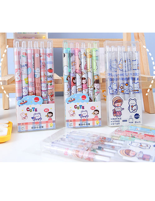 Fashion Cosmic Planet (6 Boxes) Cartoon Push Gel Pen Blind Box