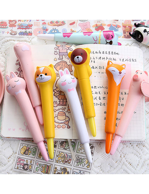 Fashion White Kitten Cartoon Decompression Vent Pen