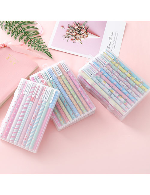 Fashion Floral - Black Floral Press Gel Pen