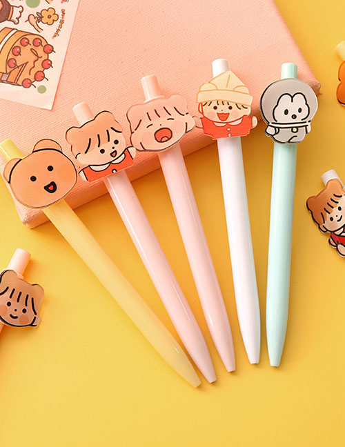 Fashion Bubble Bunny Cartoon Press Gel Pen