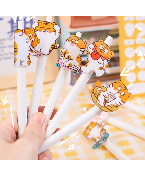 Fashion Moon Tiger Cartoon Press Gel Pen
