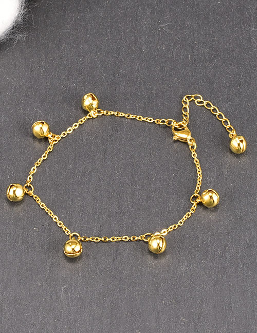 Fashion Gold 2 Bell Liu Su Titanium Steel 18k Bracelet
