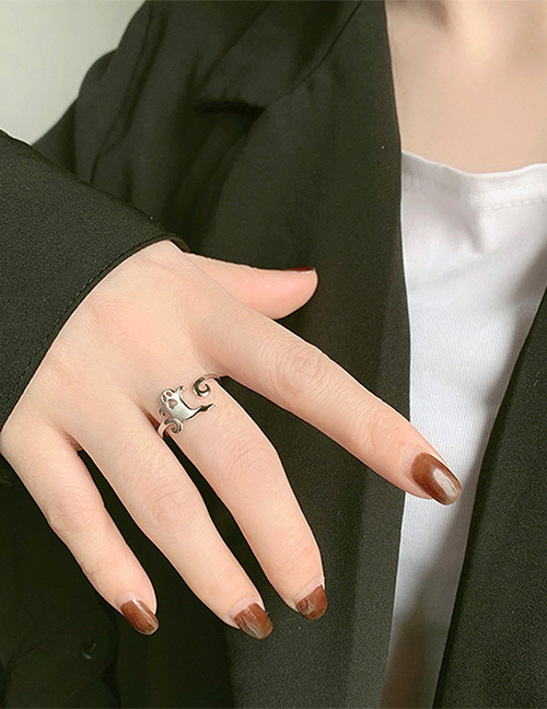 Fashion Silver Copper Ghost Ring
