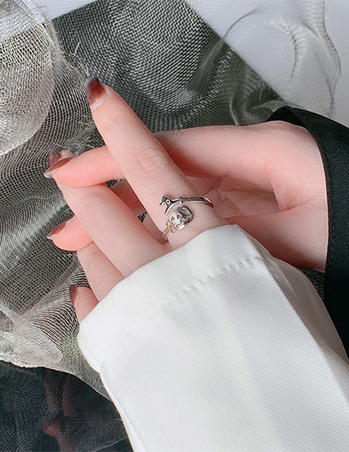 Fashion Silver Pure Copper Pumpkin Ring