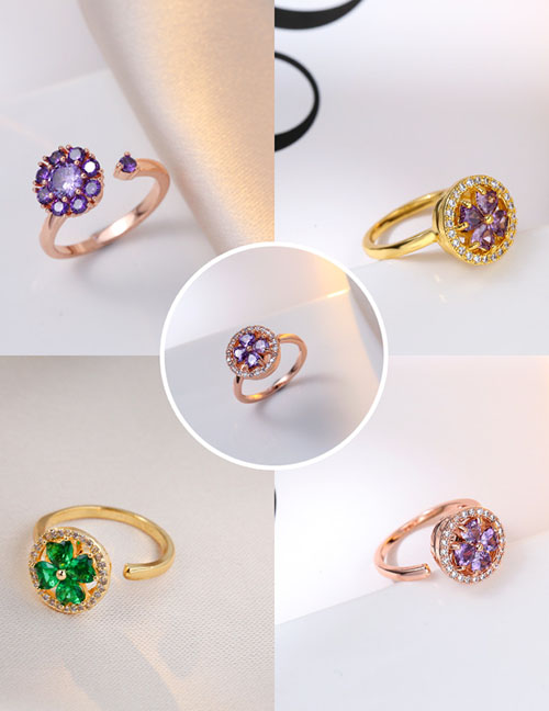 Fashion 3# Geometric Diamond And Pearl Ring