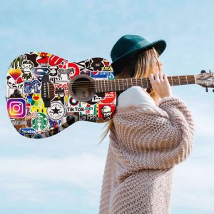 Fashion 100 Pieces Of Trendy Brand Stickers Pvc Car Motorcycle Skateboard Waterproof Graffiti Sticker