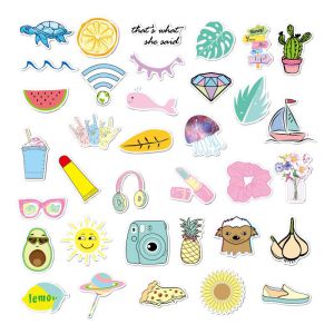 Fashion Tt115-classic Vsco Bag Pvc Geometric Waterproof Graffiti Sticker
