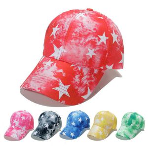 Fashion Black Polyester Printed Baseball Cap