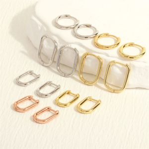 Fashion A-1 Copper Geometric Round Earrings