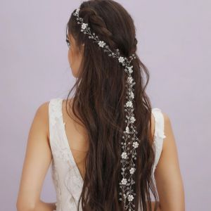 Tocado De Flores De Perlas