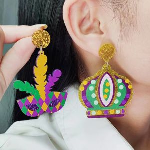 Fashion Owl Acrylic Owl Earrings