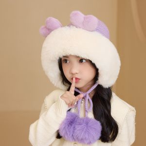 Gorro De Punto De Felpa Para Niños.