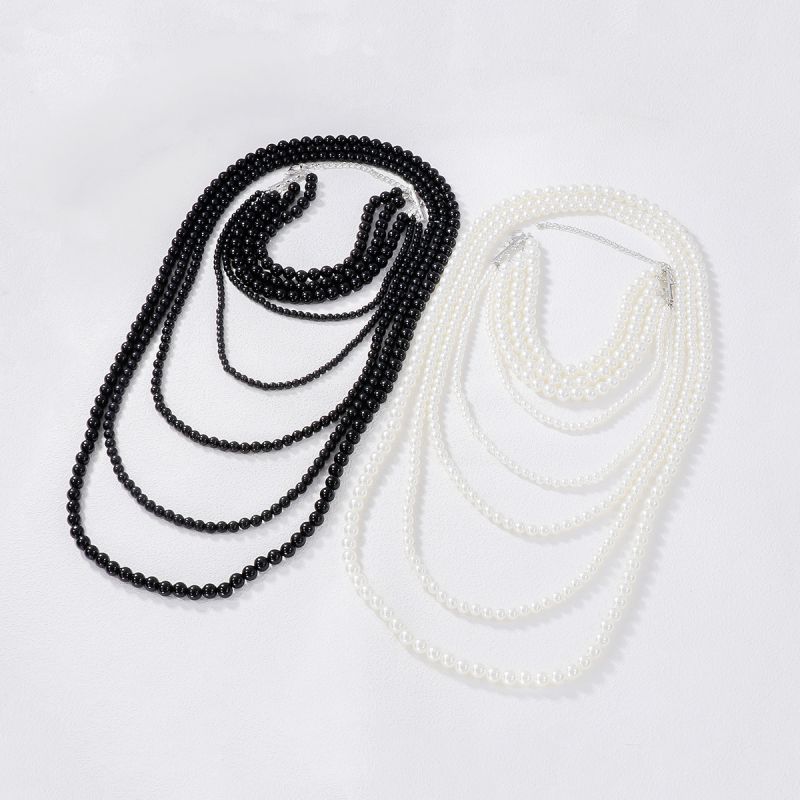 Collar De Perlas Multicapa