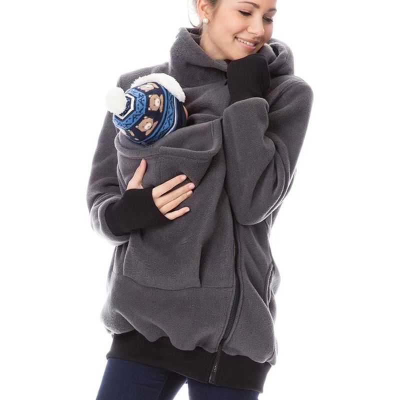 Sudadera Polar Con Cremallera Y Capucha
