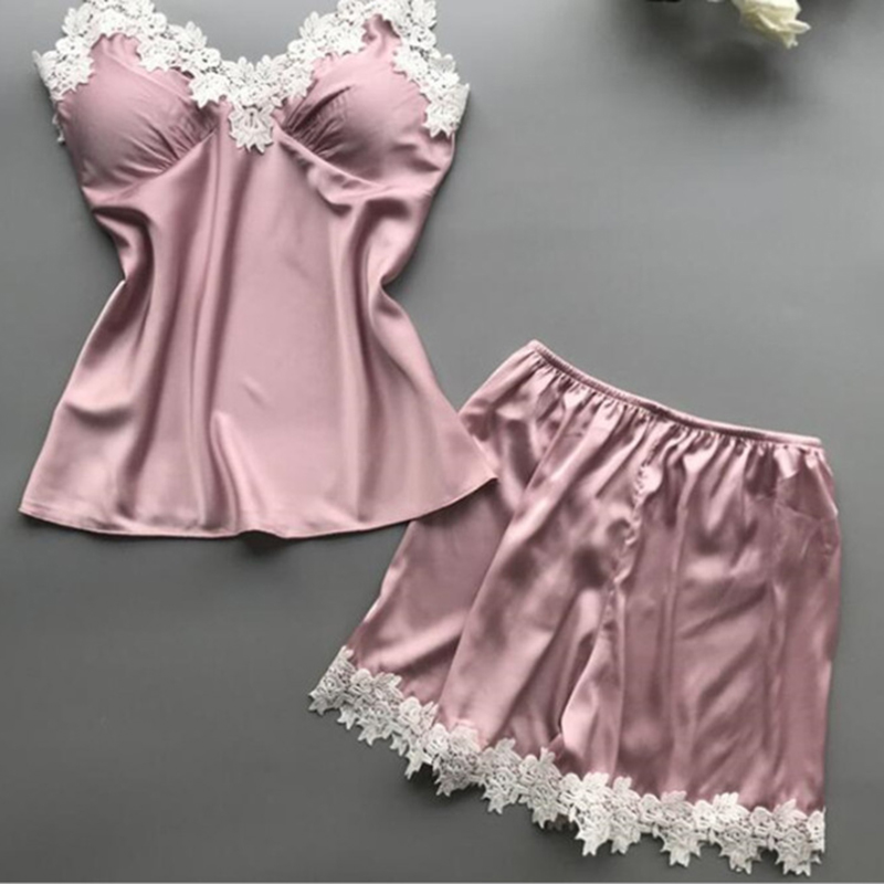 Conjunto De Pijamas De Encaje Spandex