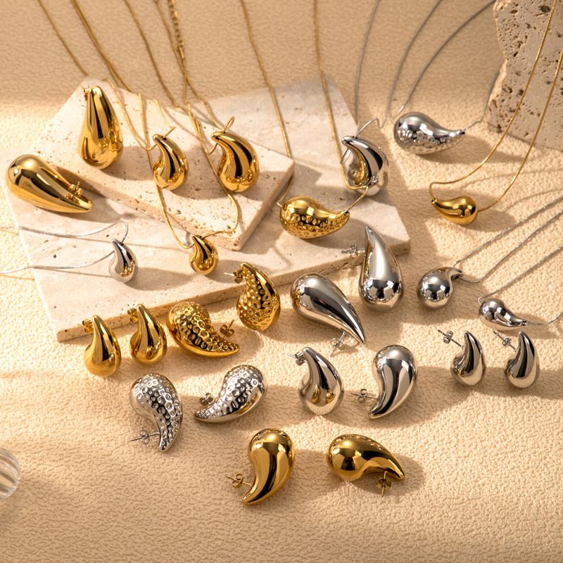 Collar De Gota De Acero De Titanio