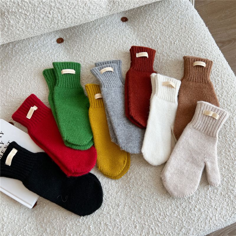 Guantes De Punto Con Parches