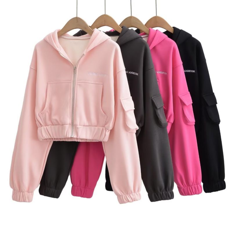 Sudadera Con Capucha Y Cremallera De Poliéster