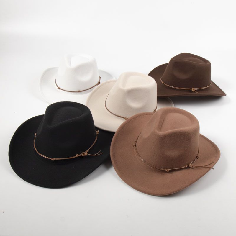 Fashion Heart Top Black Corded Felt Jazz Hat
