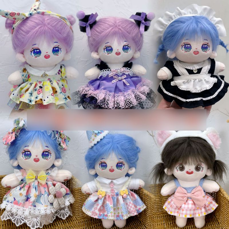 Conjunto De Ropa De Muñeca De Algodón Para Muñeca De Dibujos Animados De Poliéster De 20 Cm