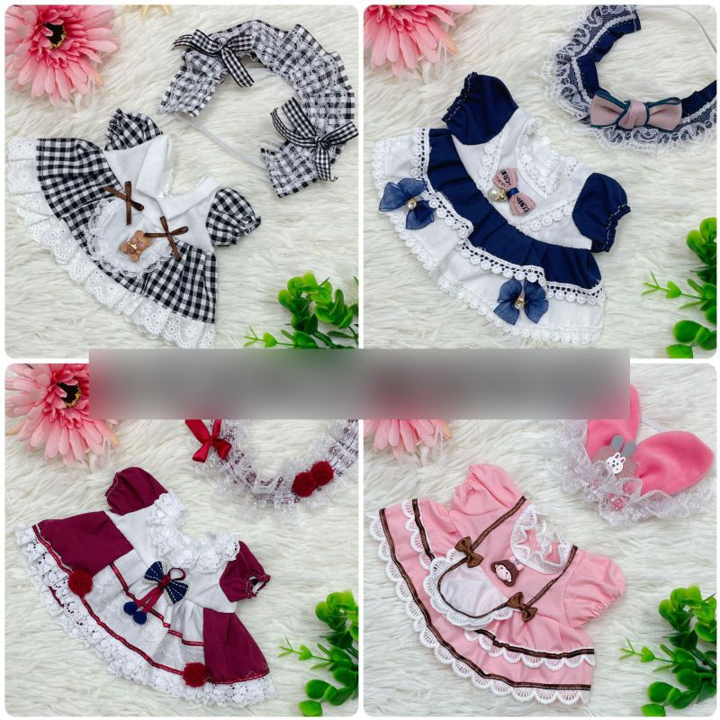Conjunto De Ropa De Muñeca De Algodón Para Muñeca De Poliéster Dibujos Animados 20cm