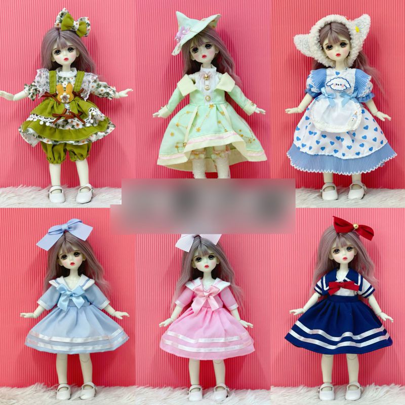 Conjunto De Ropa De Muñeca De Algodón Para Muñeca De Poliéster Dibujos Animados 20cm
