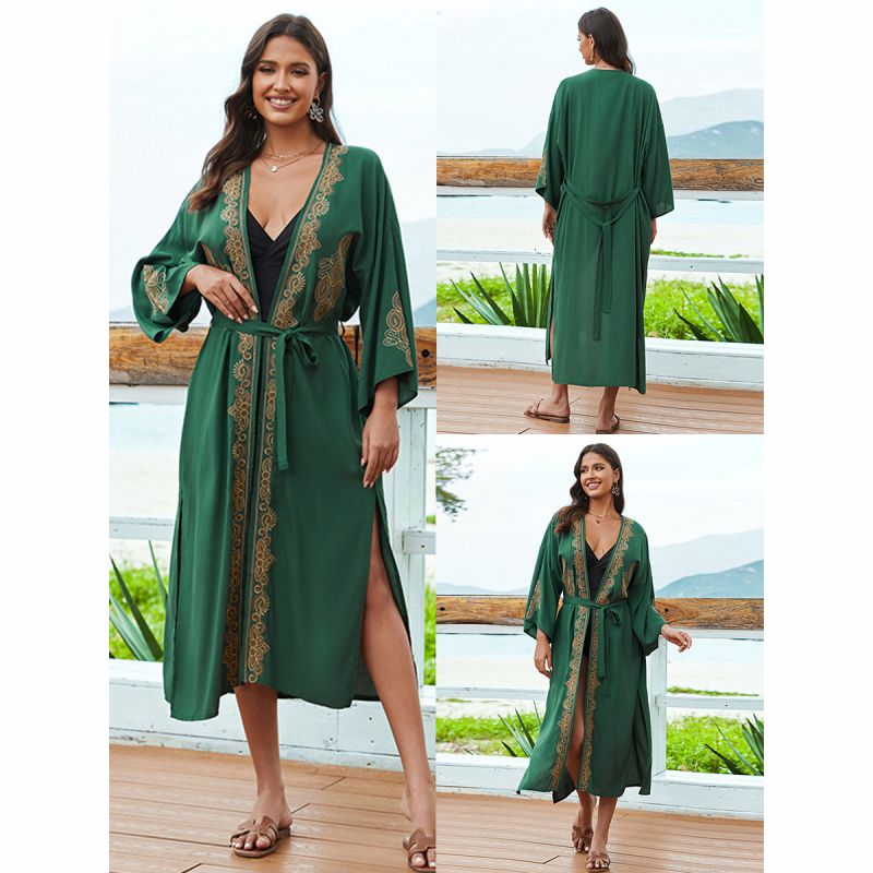 Blusa Vestido Maxi Bordada